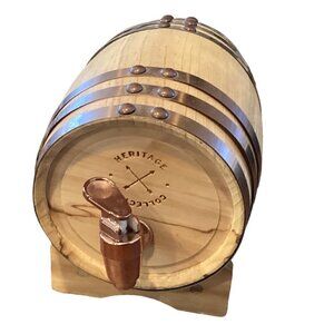 Hammer + Axe Whiskey Barrel with Stand, 1L, 800ml/27 fl oz Volume #273C